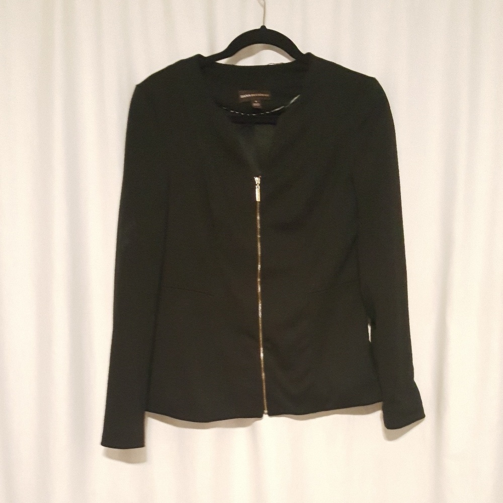 Dana buchman Black zipper Blazer